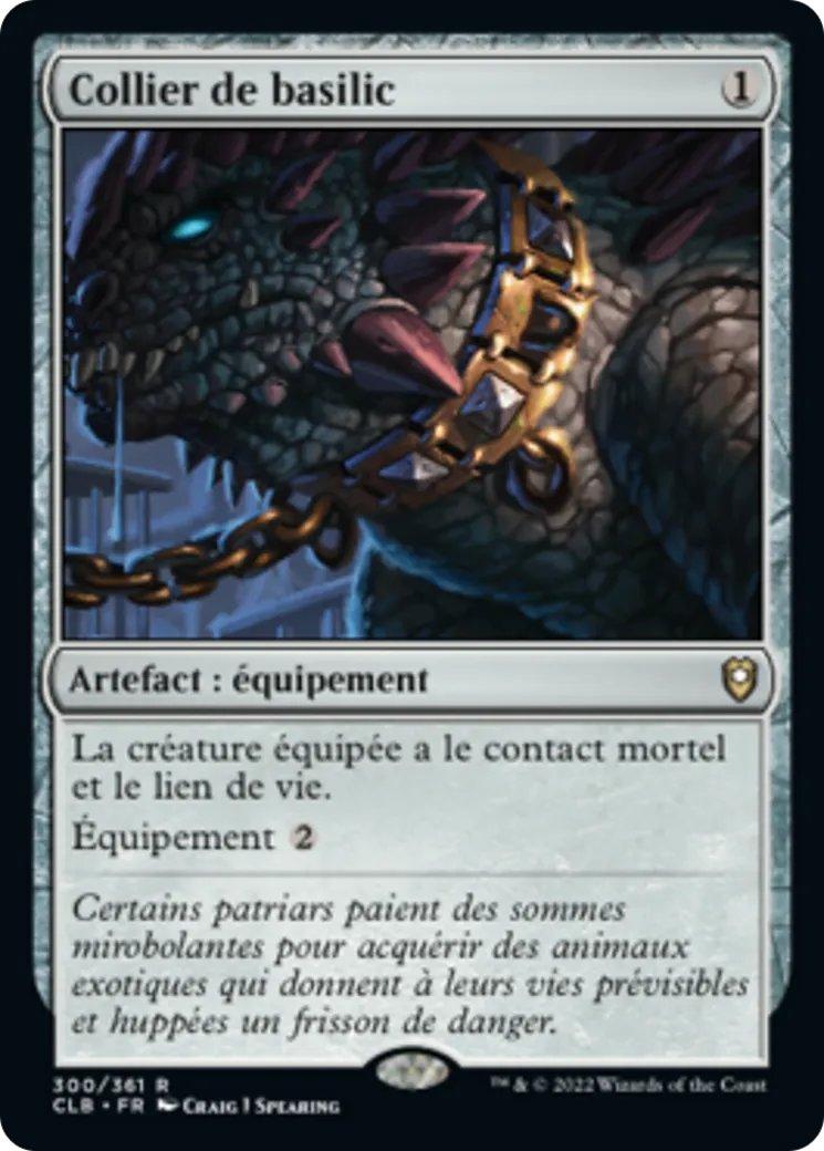 Collier de basilic — Commander Legends: Battle for Baldur's Gate — Magic: The Gathering