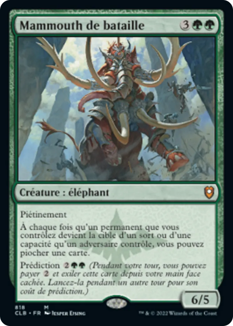 Mammouth de bataille — Commander Legends: Battle for Baldur's Gate — Magic: The Gathering