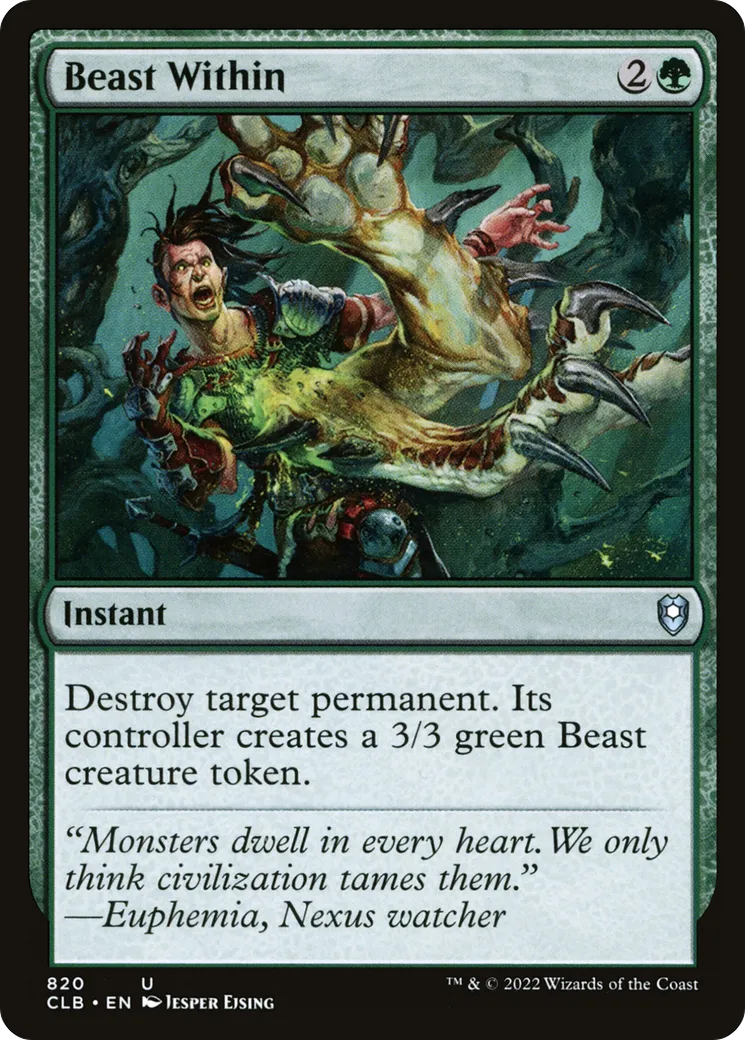 Beast Within — Commander Legends: Battle for Baldur's Gate — Magic: The Gathering