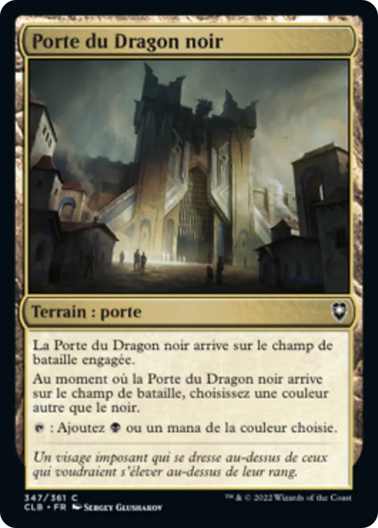 Porte du Dragon noir — Commander Legends: Battle for Baldur's Gate — Magic: The Gathering