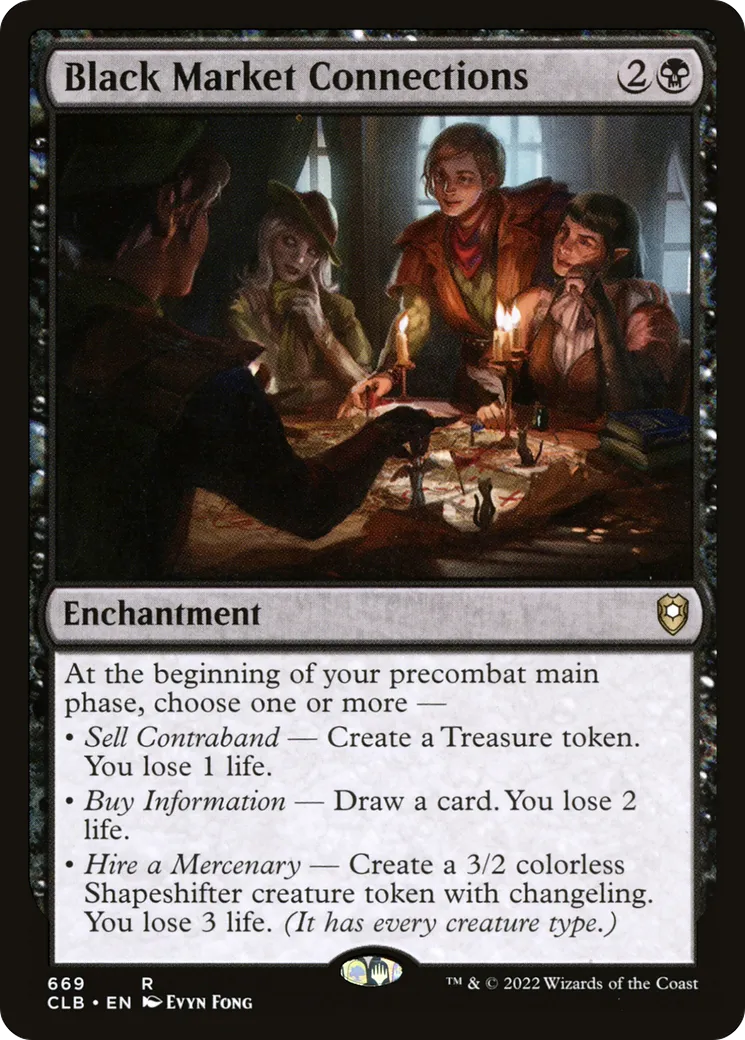 Connexions du marché noir — Commander Legends: Battle for Baldur's Gate — Magic: The Gathering
