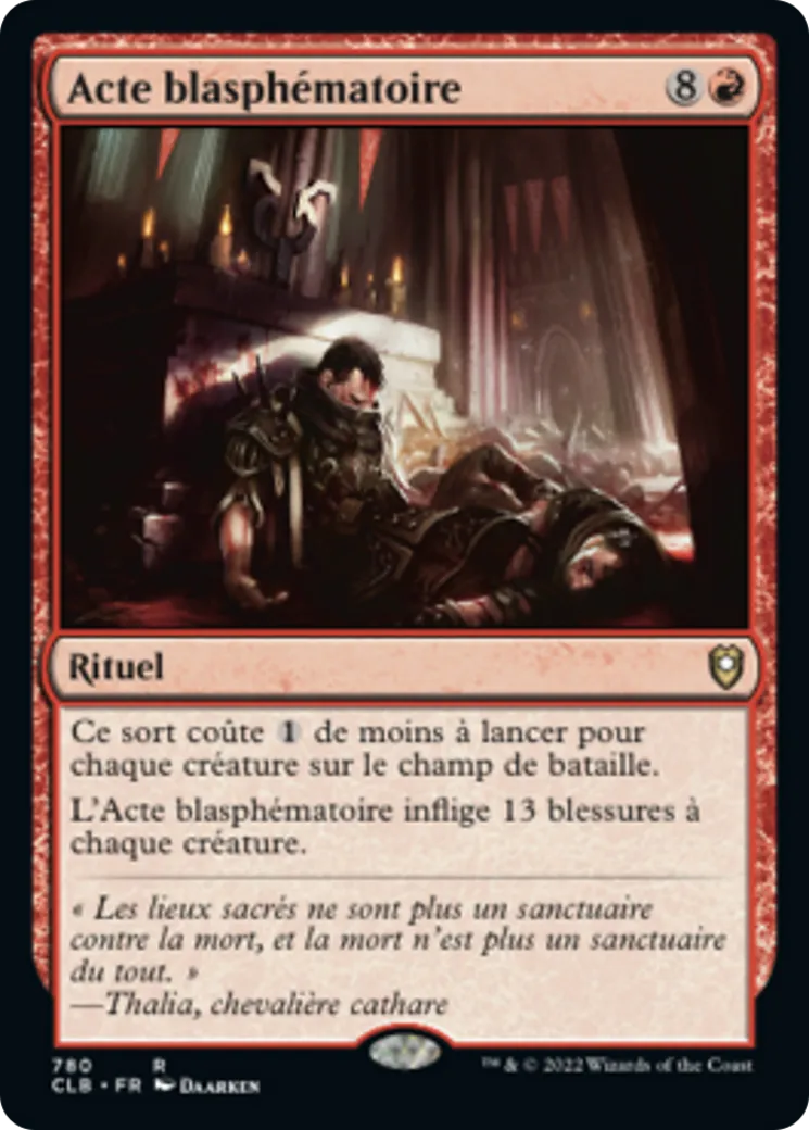 Acte blasphématoire — Commander Legends: Battle for Baldur's Gate — Magic: The Gathering