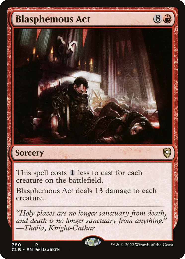 Blasphemous Act from Commander Legends: Battle for Baldur's Gate - Magic: The Gathering