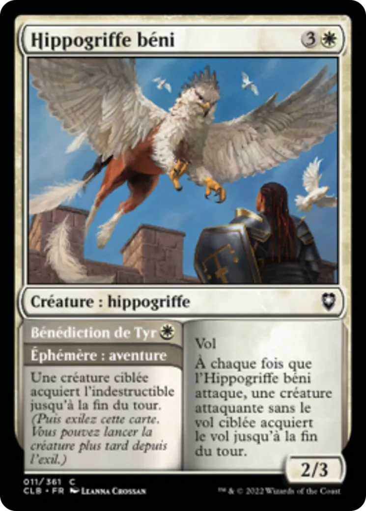 Hippogriffe béni // Bénédiction de Tyr from Commander Legends: Battle for Baldur's Gate - Magic: The Gathering