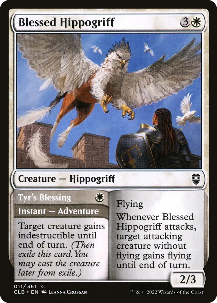 Blessed Hippogriff // Tyr's Blessing — Commander Legends: Battle for Baldur's Gate — Magic: The Gathering