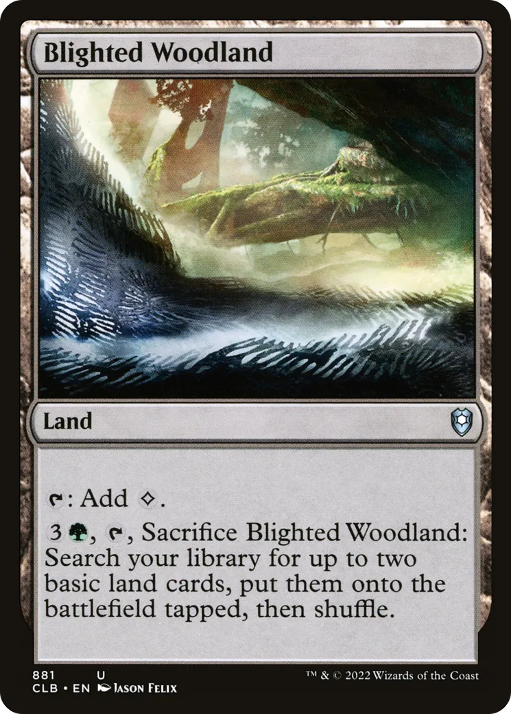 Blighted Woodland — Commander Legends: Battle for Baldur's Gate — Magic: The Gathering