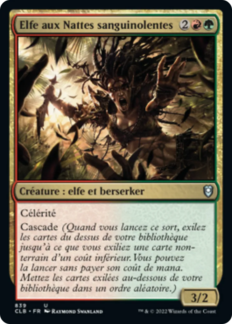 Elfe aux Nattes sanguinolentes — Commander Legends: Battle for Baldur's Gate — Magic: The Gathering