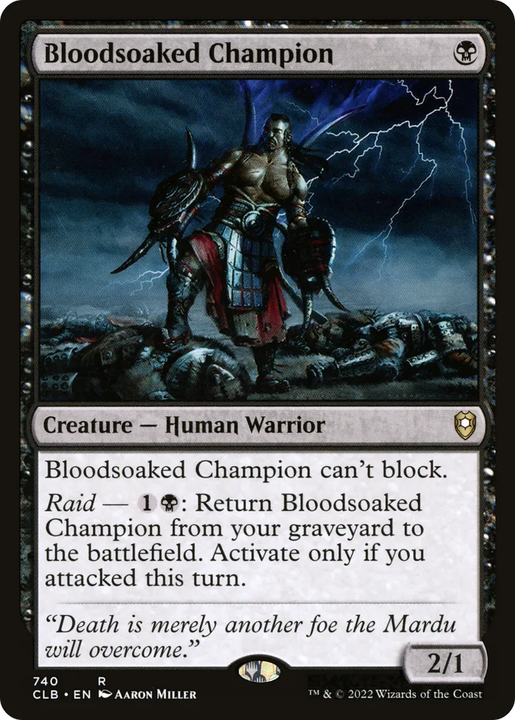 Bloodsoaked Champion — Commander Legends: Battle for Baldur's Gate — Magic: The Gathering