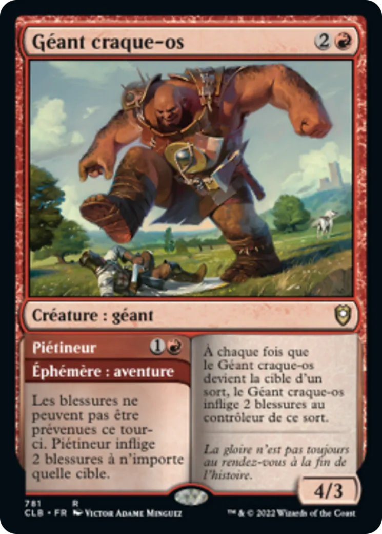 Géant craque-os // Piétineur — Commander Legends: Battle for Baldur's Gate — Magic: The Gathering