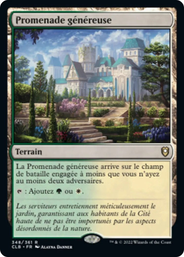 Promenade généreuse — Commander Legends: Battle for Baldur's Gate — Magic: The Gathering