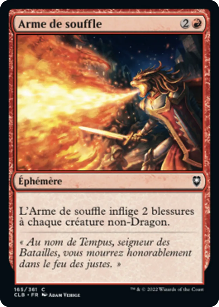 Arme de souffle — Commander Legends: Battle for Baldur's Gate — Magic: The Gathering