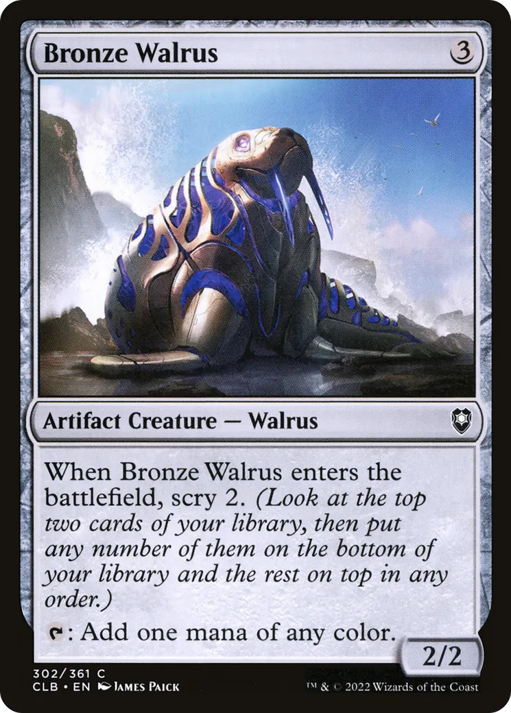 Bronze Walrus — Commander Legends: Battle for Baldur's Gate — Magic: The Gathering