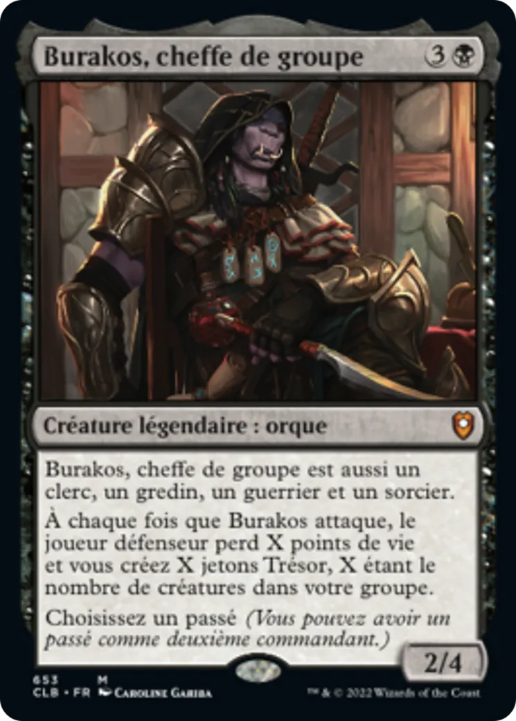 Burakos, cheffe de groupe — Commander Legends: Battle for Baldur's Gate — Magic: The Gathering