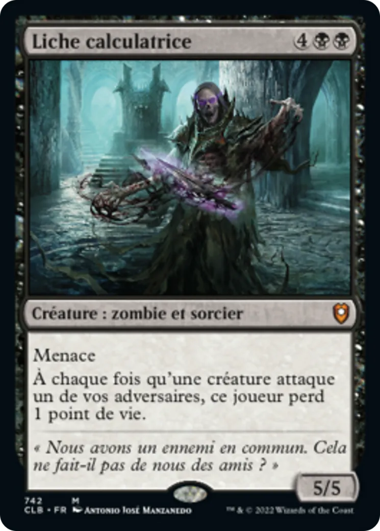 Liche calculatrice — Commander Legends: Battle for Baldur's Gate — Magic: The Gathering