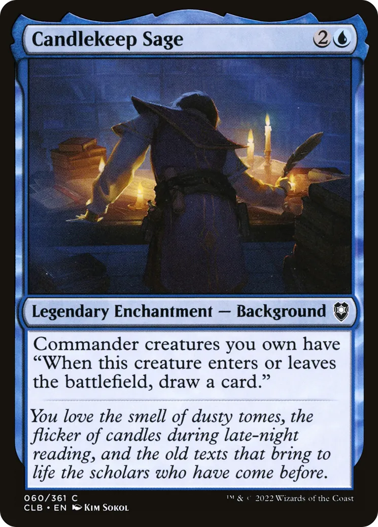 Candlekeep Sage — Commander Legends: Battle for Baldur's Gate — Magic: The Gathering