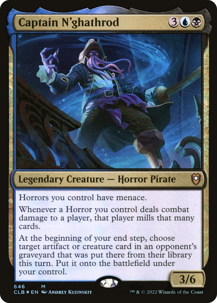 Captain N'ghathrod — Commander Legends: Battle for Baldur's Gate — Magic: The Gathering