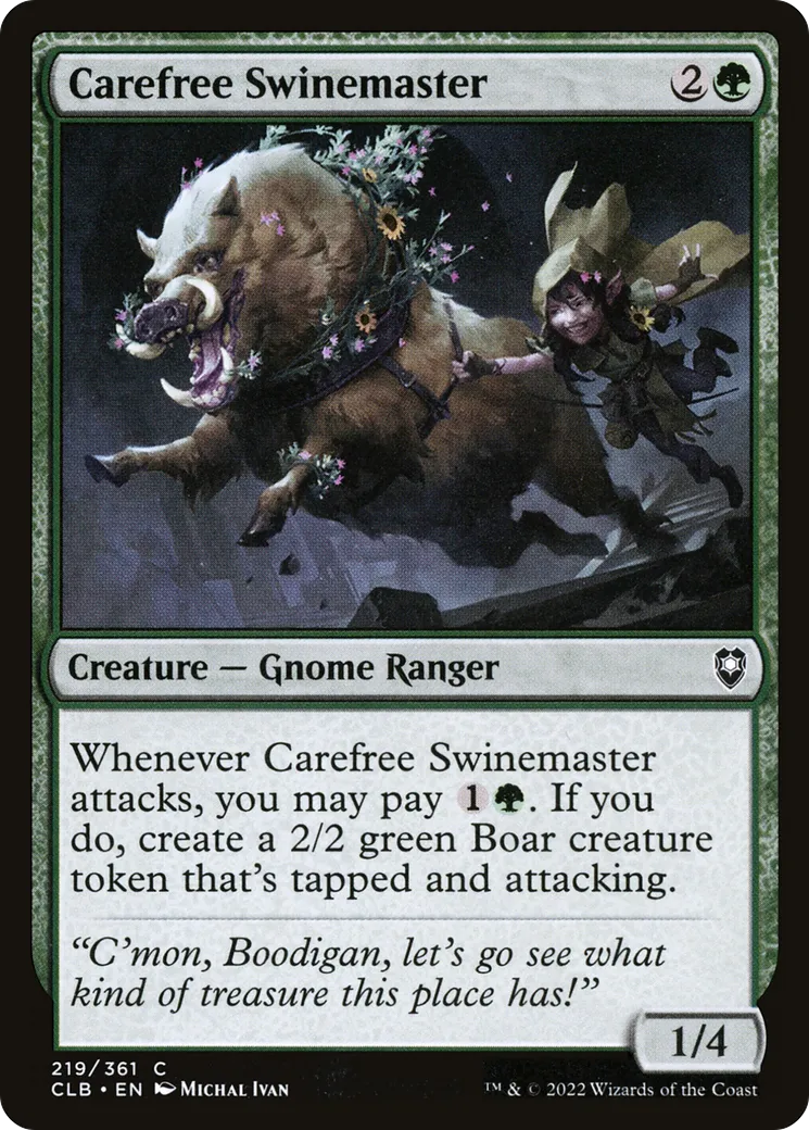 Carefree Swinemaster — Commander Legends: Battle for Baldur's Gate — Magic: The Gathering