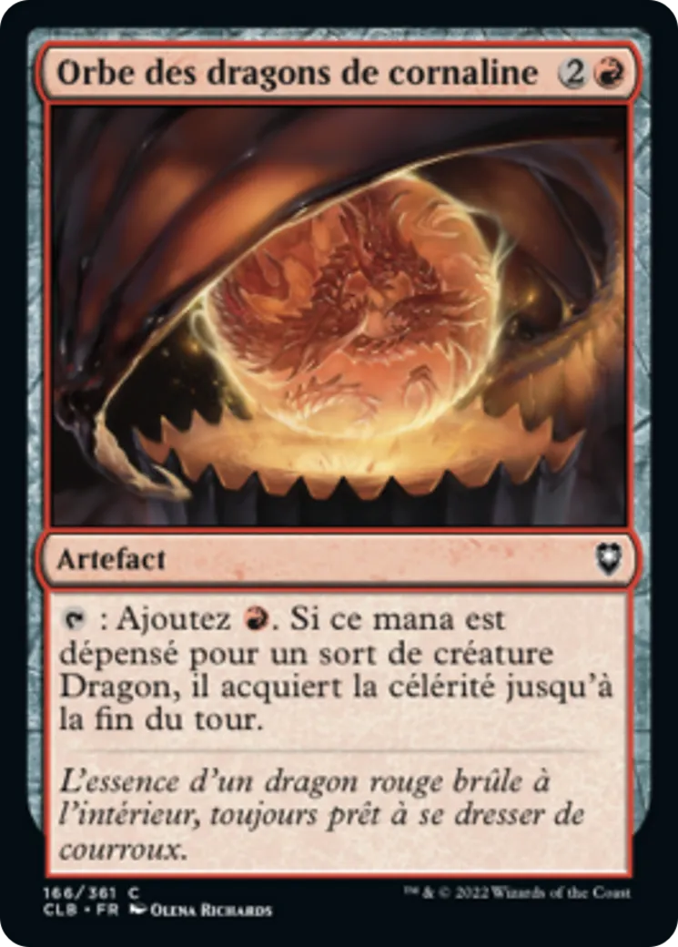 Orbe des dragons de cornaline from Commander Legends: Battle for Baldur's Gate - Magic: The Gathering