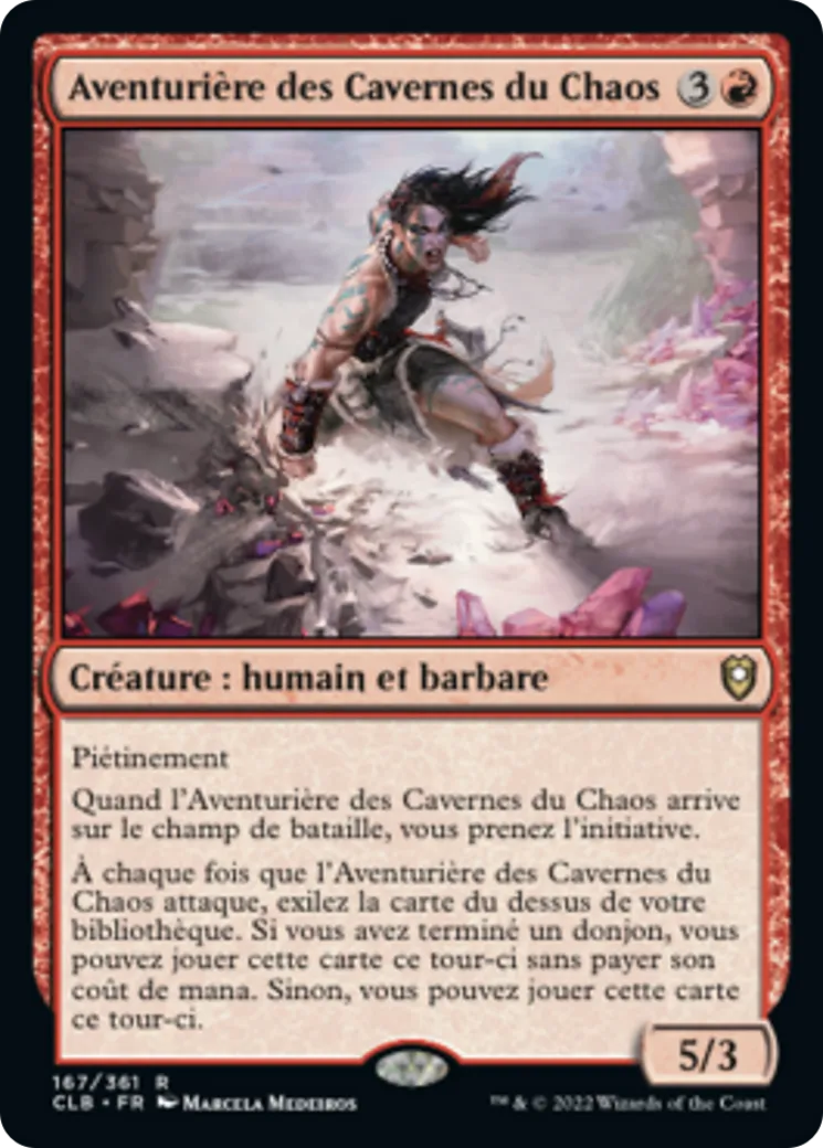Aventurière des Cavernes du Chaos — Commander Legends: Battle for Baldur's Gate — Magic: The Gathering