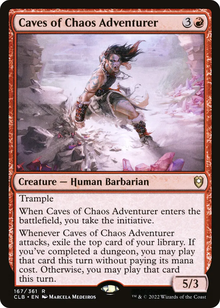Caves of Chaos Adventurer — Commander Legends: Battle for Baldur's Gate — Magic: The Gathering