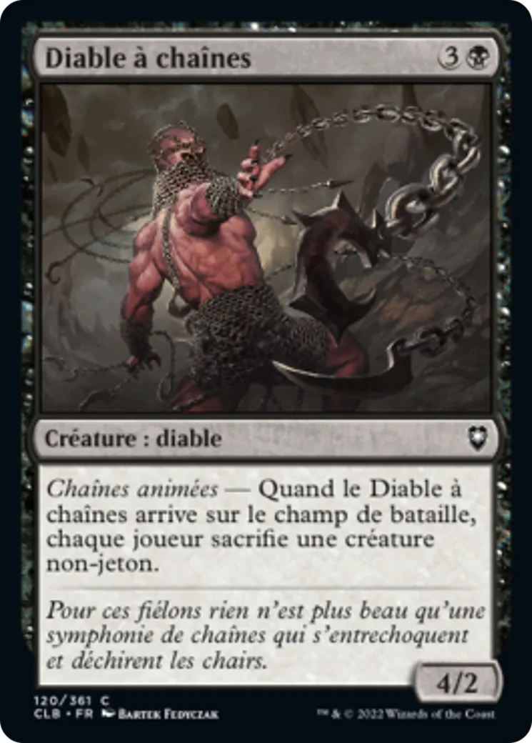 Diable à chaînes — Commander Legends: Battle for Baldur's Gate — Magic: The Gathering