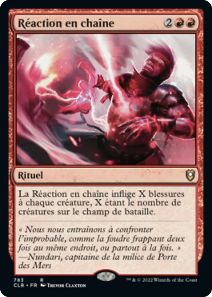 Réaction en chaîne — Commander Legends: Battle for Baldur's Gate — Magic: The Gathering