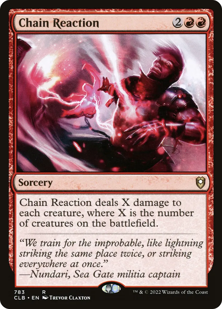 Chain Reaction — Commander Legends: Battle for Baldur's Gate — Magic: The Gathering