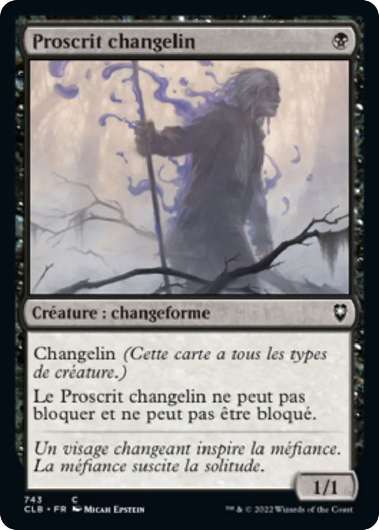 Proscrit changelin — Commander Legends: Battle for Baldur's Gate — Magic: The Gathering