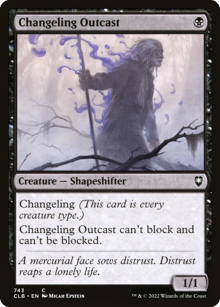 Changeling Outcast — Commander Legends: Battle for Baldur's Gate — Magic: The Gathering