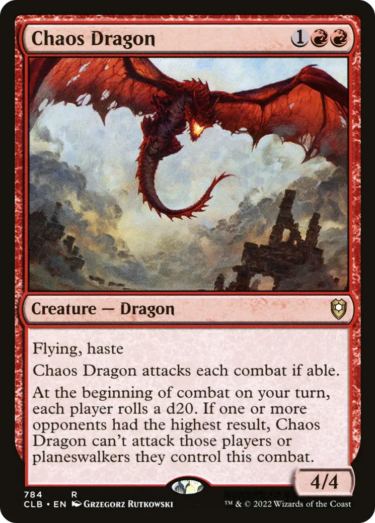 Chaos Dragon — Commander Legends: Battle for Baldur's Gate — Magic: The Gathering