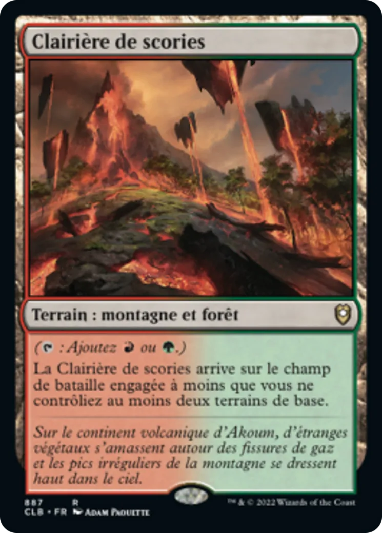 Clairière de scories — Commander Legends: Battle for Baldur's Gate — Magic: The Gathering