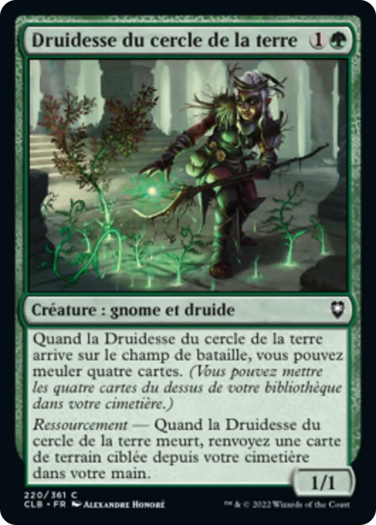 Druidesse du cercle de la terre — Commander Legends: Battle for Baldur's Gate — Magic: The Gathering