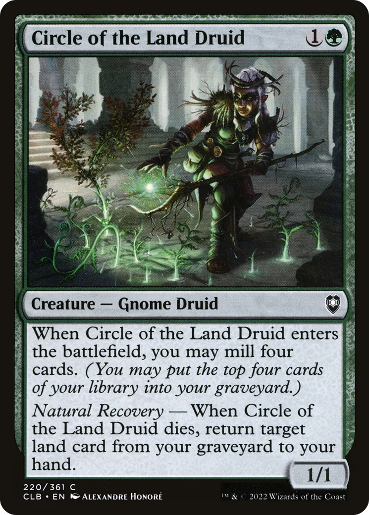 Druidesse du cercle de la terre — Commander Legends: Battle for Baldur's Gate — Magic: The Gathering
