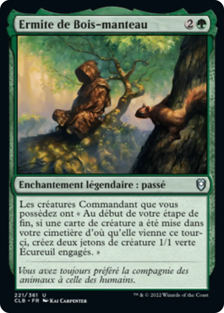 Ermite de Bois-manteau — Commander Legends: Battle for Baldur's Gate — Magic: The Gathering