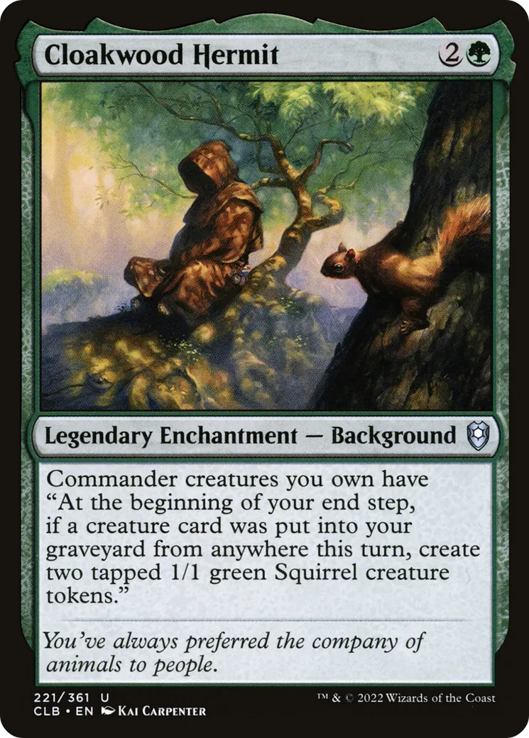 Ermite de Bois-manteau — Commander Legends: Battle for Baldur's Gate — Magic: The Gathering