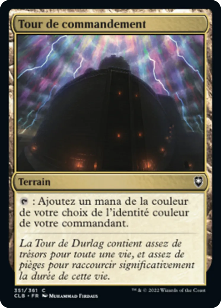Tour de commandement — Commander Legends: Battle for Baldur's Gate — Magic: The Gathering