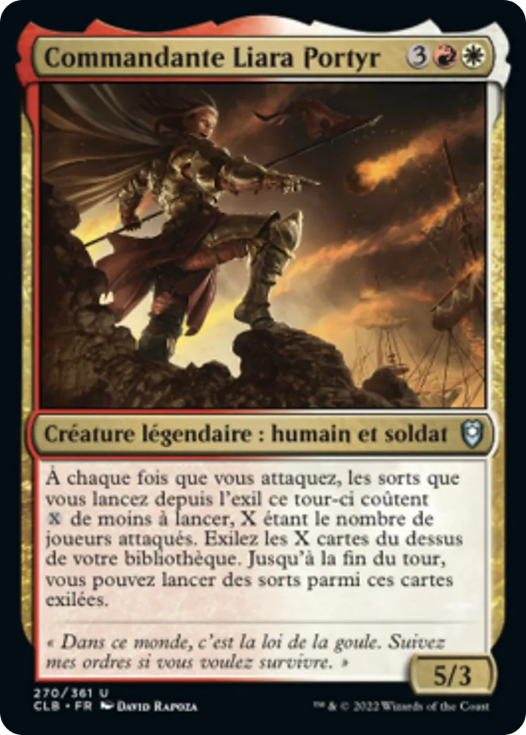 Commandante Liara Portyr from Commander Legends: Battle for Baldur's Gate - Magic: The Gathering