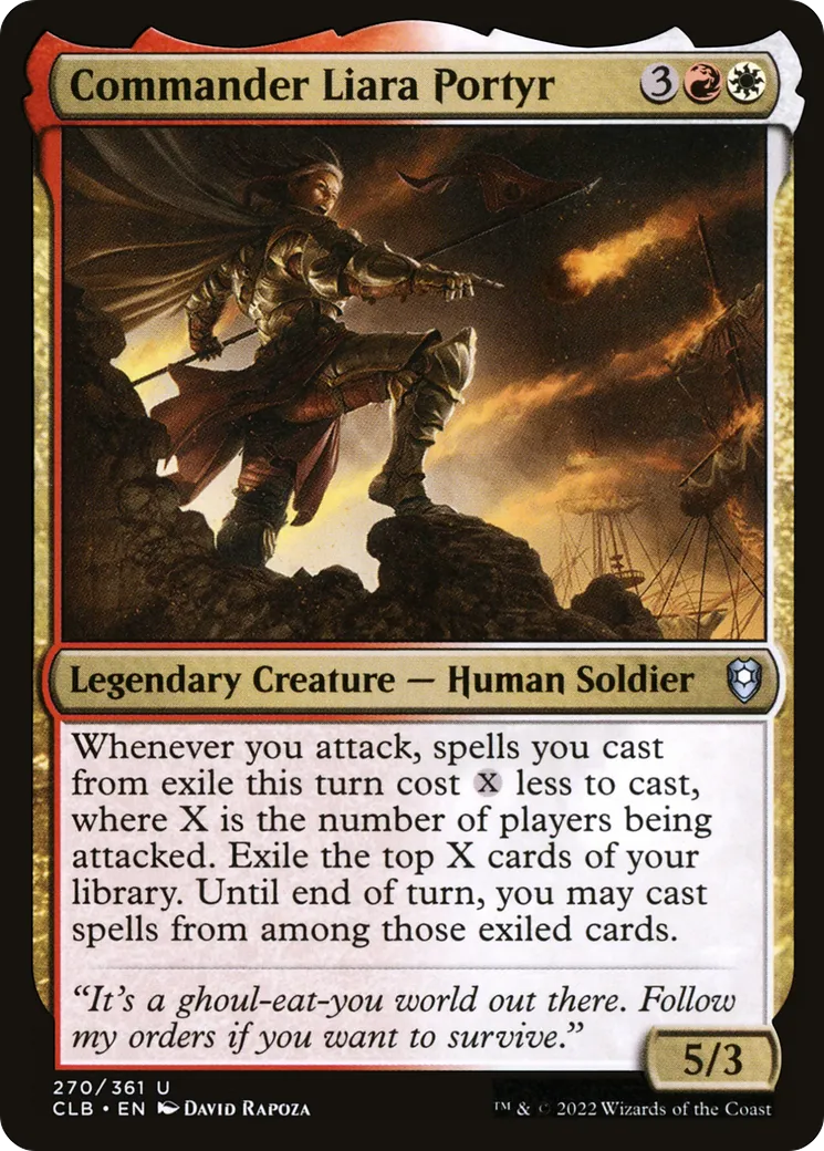 Commander Liara Portyr — Commander Legends: Battle for Baldur's Gate — Magic: The Gathering