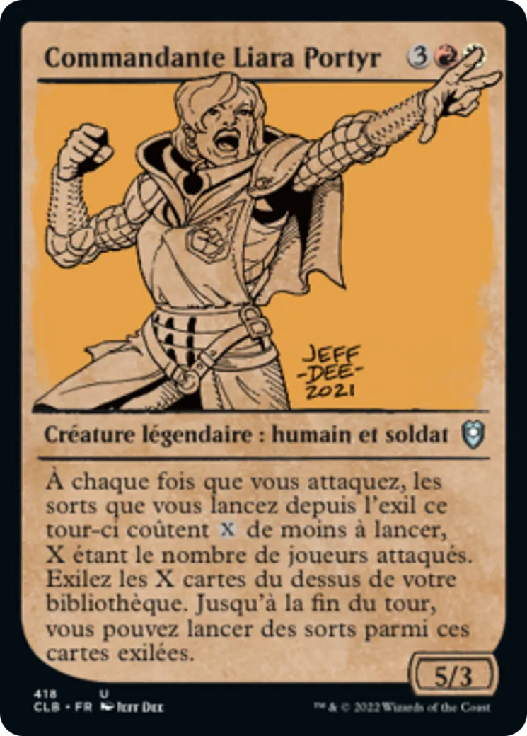 Commandante Liara Portyr — Commander Legends: Battle for Baldur's Gate — Magic: The Gathering