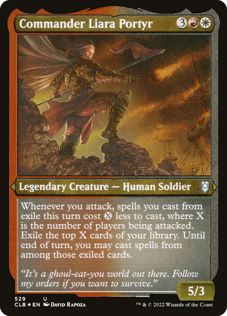 Commandante Liara Portyr — Commander Legends: Battle for Baldur's Gate — Magic: The Gathering