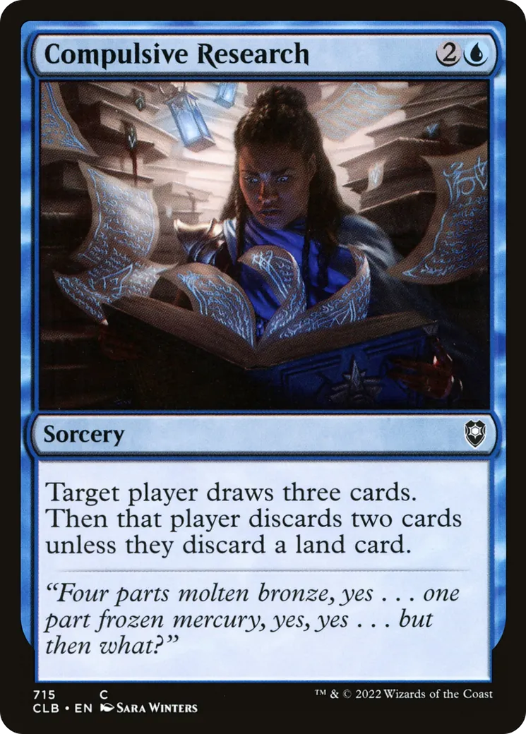 Compulsive Research — Commander Legends: Battle for Baldur's Gate — Magic: The Gathering