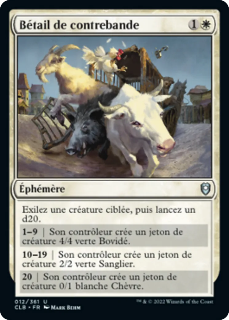 Bétail de contrebande — Commander Legends: Battle for Baldur's Gate — Magic: The Gathering