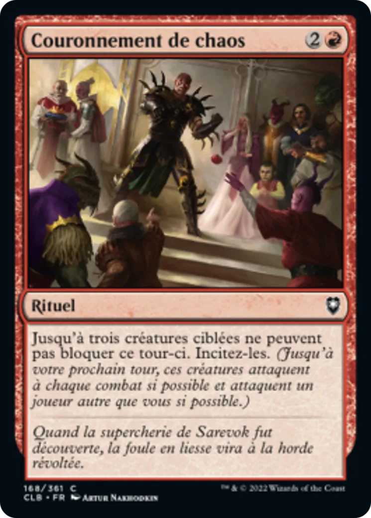 Couronnement de chaos — Commander Legends: Battle for Baldur's Gate — Magic: The Gathering