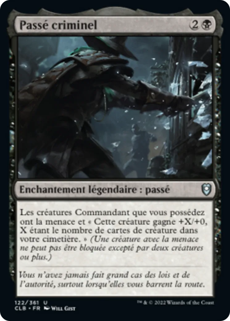 Passé criminel — Commander Legends: Battle for Baldur's Gate — Magic: The Gathering