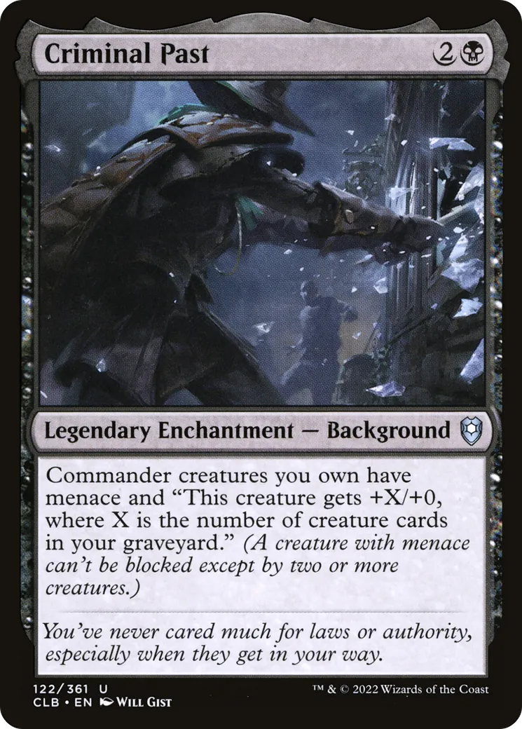 Passé criminel — Commander Legends: Battle for Baldur's Gate — Magic: The Gathering