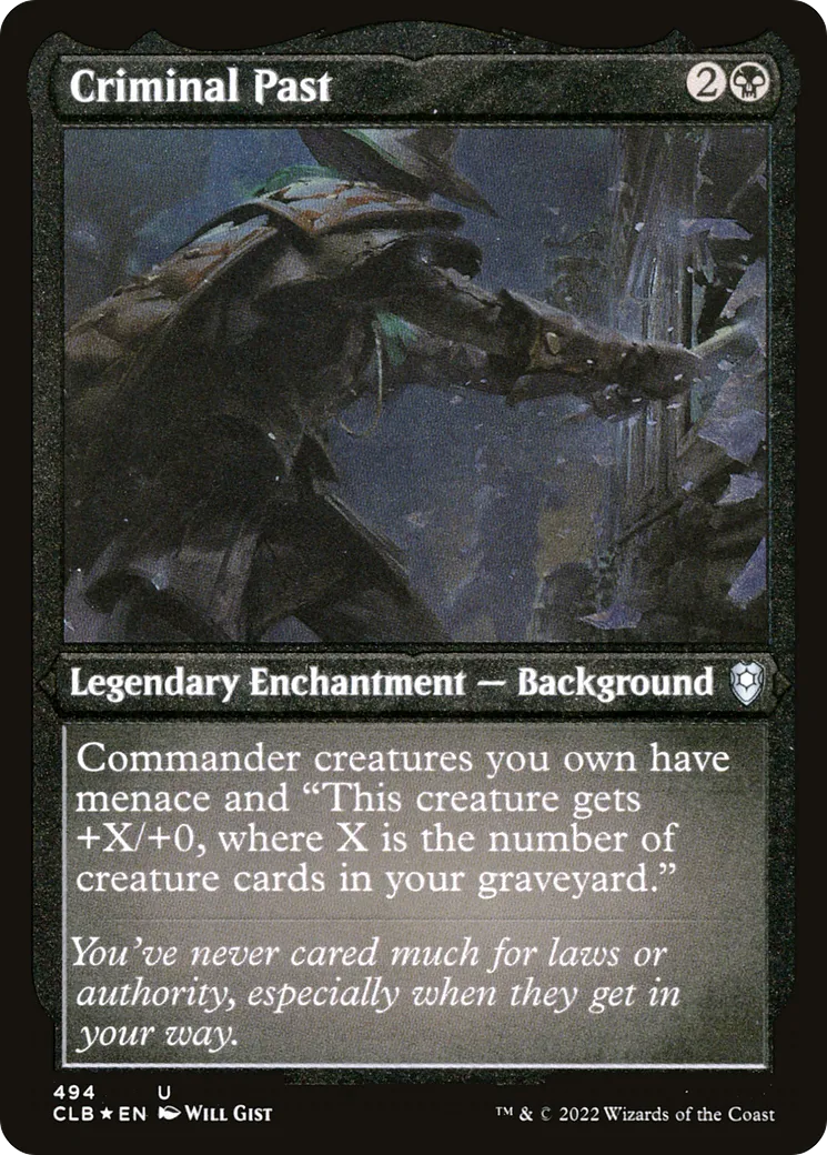 Passé criminel from Commander Legends: Battle for Baldur's Gate - Magic: The Gathering