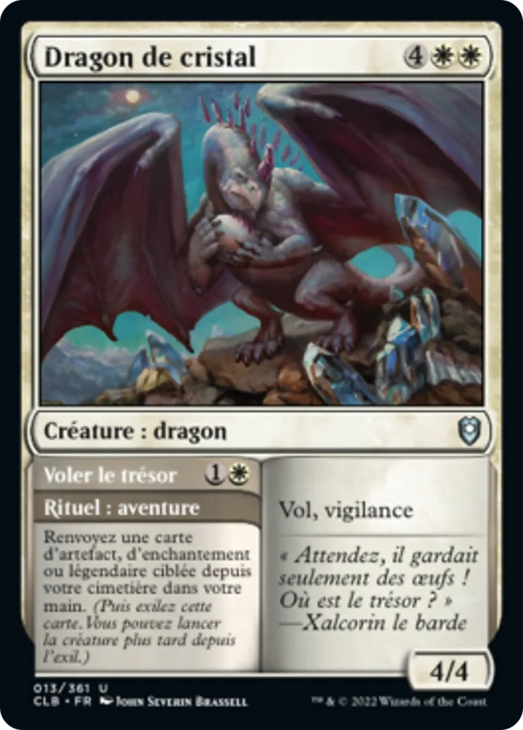 Dragon de cristal // Voler le trésor — Commander Legends: Battle for Baldur's Gate — Magic: The Gathering