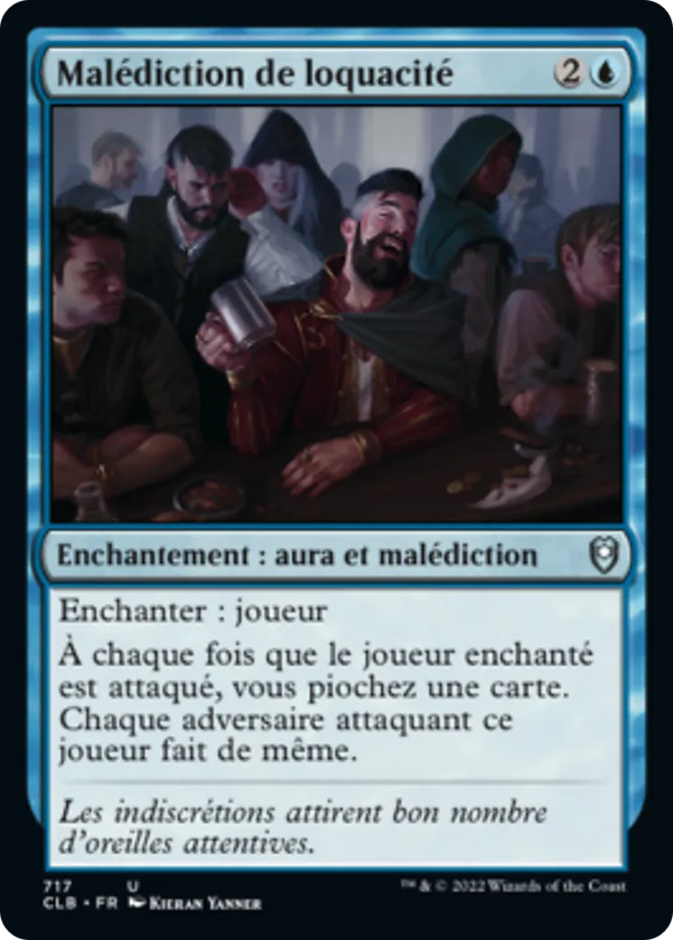 Malédiction de loquacité — Commander Legends: Battle for Baldur's Gate — Magic: The Gathering