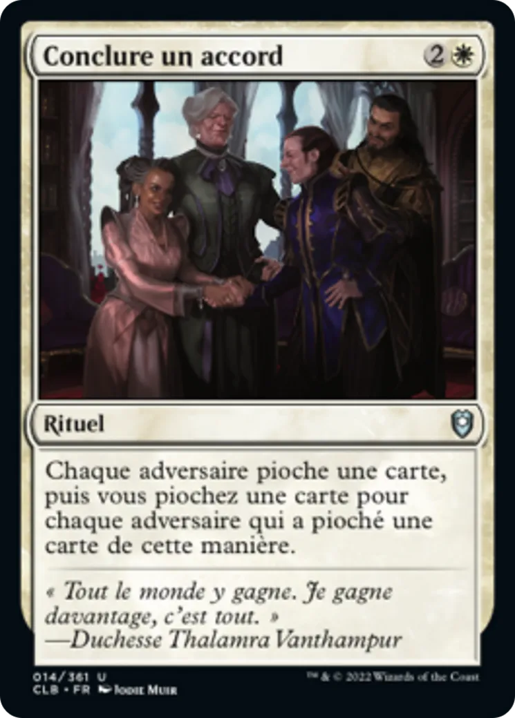 Conclure un accord — Commander Legends: Battle for Baldur's Gate — Magic: The Gathering