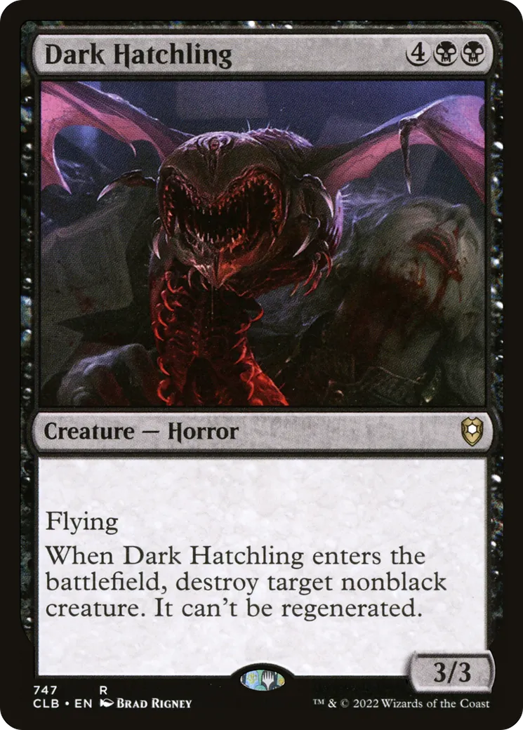 Dark Hatchling — Commander Legends: Battle for Baldur's Gate — Magic: The Gathering